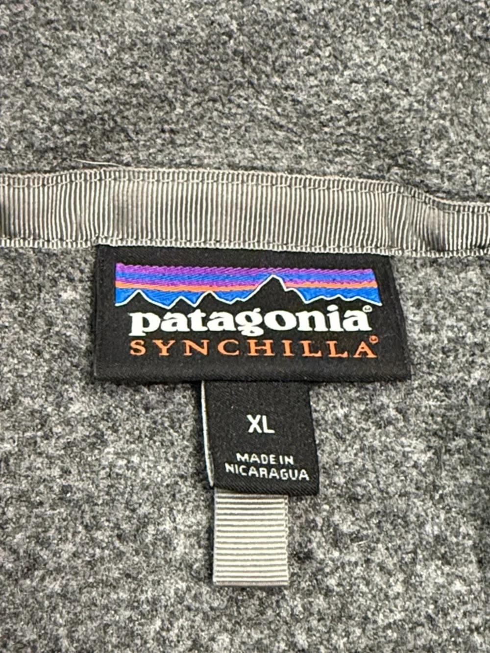 Patagonia Synchilla Vest Men’s XL Full Zip Fleece Parsons Cyber Logo Embroidered
